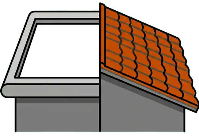 Hybrid Roof House Roof Inspection Graphic